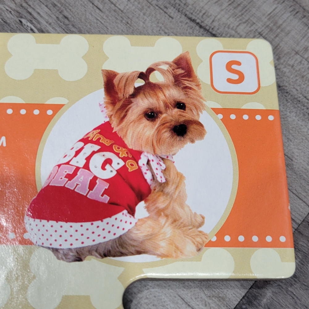 Doggy Dress "I'm Kind of a Big Deal" Print with Polka Dots and Rhinestones